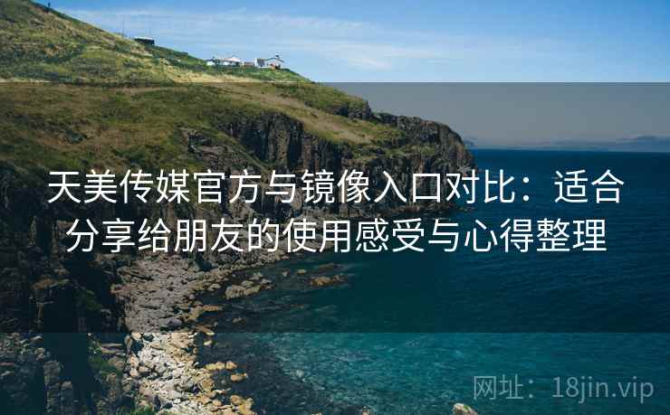 天美传媒官方与镜像入口对比：适合分享给朋友的使用感受与心得整理