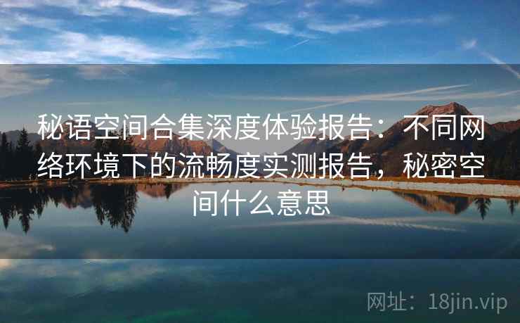 秘语空间合集深度体验报告：不同网络环境下的流畅度实测报告，秘密空间什么意思