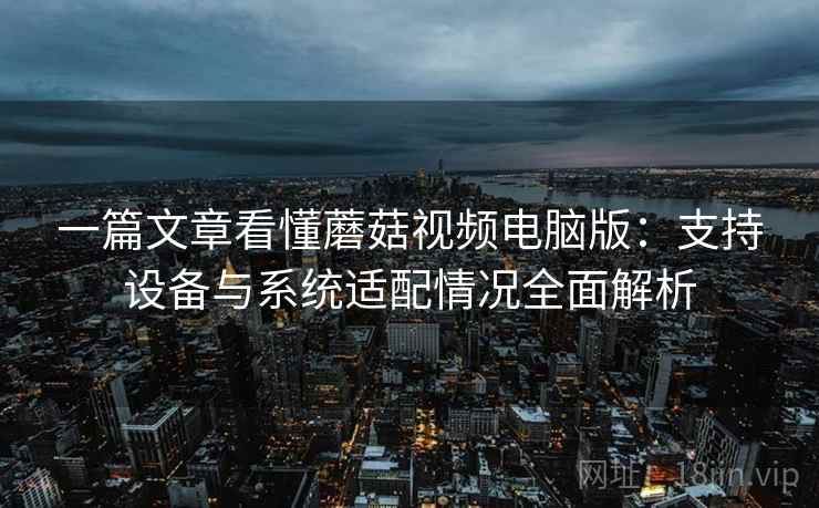 一篇文章看懂蘑菇视频电脑版：支持设备与系统适配情况全面解析