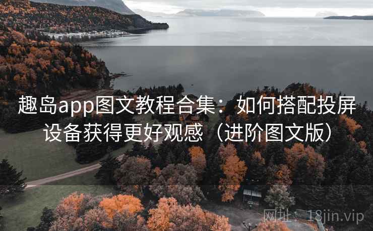 趣岛app图文教程合集：如何搭配投屏设备获得更好观感（进阶图文版）