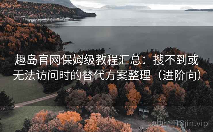 趣岛官网保姆级教程汇总：搜不到或无法访问时的替代方案整理（进阶向）